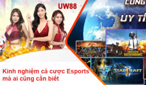 Kinh nghiệm cá cược Esports tại UW88